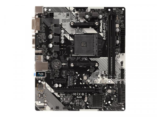 Mainboard ASRock B450M-HDV R4.0 AM4 M-ATX D-Sub/HDMI/DVI