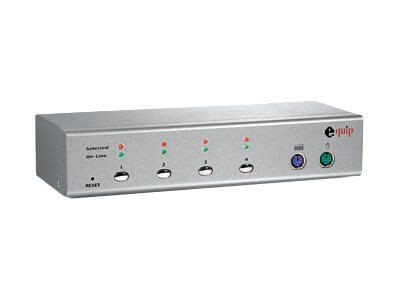 Equip KVM Switch 4x PS2 Desktop Silber