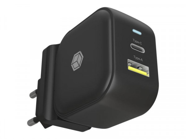 Steckerladegerät IcyBox für USB Power Delivery 2 Ports