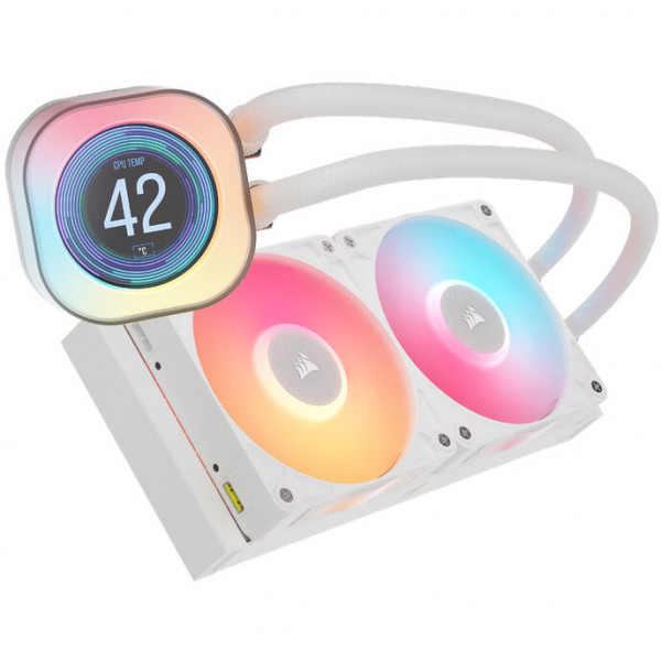 CORSAIR WAK iCUE LINK TITAN 240 RX LCD White AIO 240mm