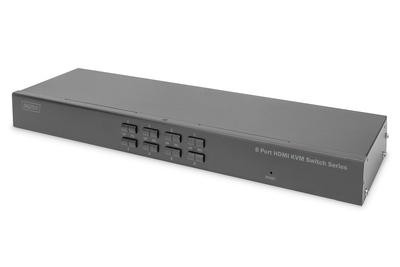 DIGITUS KVM-Switch, 8-Port, Single-Display, 4K, HDMI