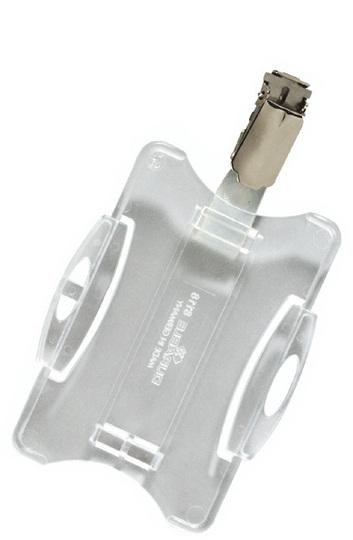 DURABLE Ausweiskartenhalter m Clip 87x54mm 25er Pck transp