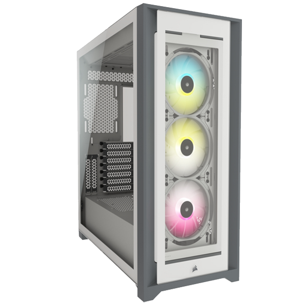 Gehäuse CORSAIR Midi iCUE5000X RGB (Tempered Glass) White